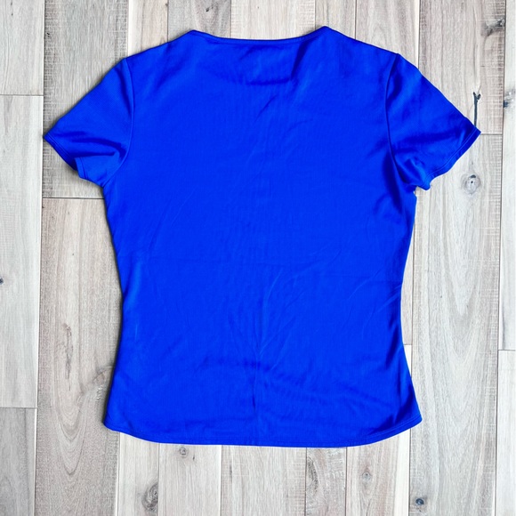 ADIDAS Blue Climacool Short Sleeve Activewear Shirt Small - Picture 6 of 6